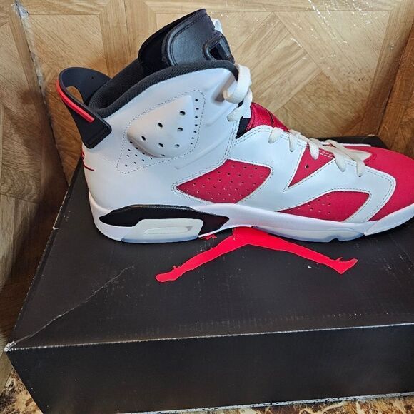 Brand New Jordan 6 Retro Carmine 2021 men\'s white size 11.5 main image 4